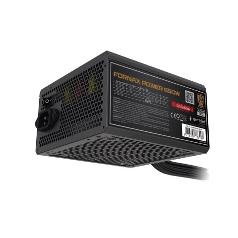 GEMBIRD GEMBIRD ZASILACZ KOMPUTEROWY FORNAX POWER 650W 80+BRONZE ATX, 650W, AKTYWNE PFC, 12CM WENTYLATOR
