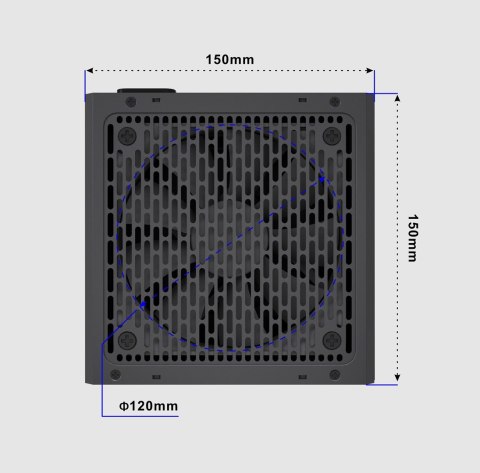 GEMBIRD GEMBIRD ZASILACZ KOMPUTEROWY FORNAX POWER 650W 80+BRONZE ATX, 650W, AKTYWNE PFC, 12CM WENTYLATOR