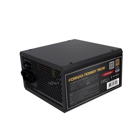 GEMBIRD GEMBIRD ZASILACZ KOMPUTEROWY FORNAX POWER 750W 80+ BRONZE ATX, 750W, AKTYWNE PFC, 12CM WENTYLATOR