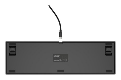 GENESIS Klawiatura GENESIS THOR 404 USB QWERTY Angielski Czarny