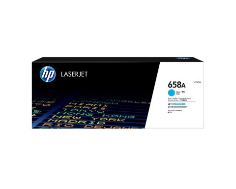 Hewlett-Packard HP 658A — oryginalny wkład LaserJet z błękitnym tonerem