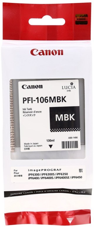 Canon Kaseta Canon PFI-106MBK matowy