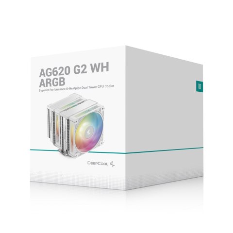 DEEPCOOL DeepCool AG620 G2 WH ARGB Procesor Chłodnica powietrza 12 cm Biały 1 szt.