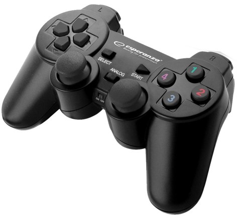 Esperanza Gamepad bezprzewodowy Esperanza EGG108K (PC, PS3; kolor czarny)
