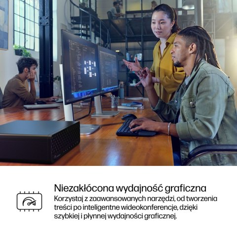 Hewlett-Packard HP EliteDesk 8 SFF G1i AI Intel Core Ultra 5 235 16 GB DDR5-SDRAM 512 GB SSD Windows 11 Pro PC AI PC Czarny