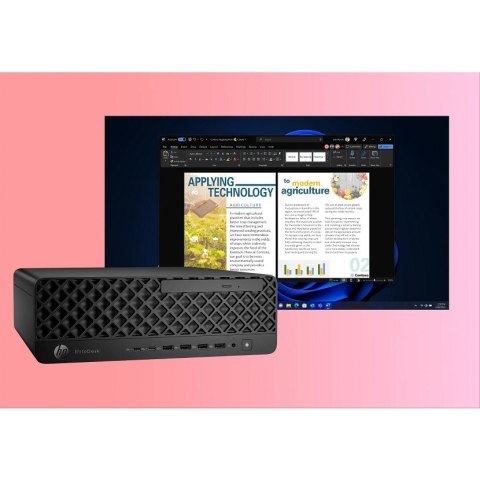 Hewlett-Packard HP EliteDesk 8 SFF G1i AI Intel Core Ultra 5 235 16 GB DDR5-SDRAM 512 GB SSD Windows 11 Pro PC AI PC Czarny