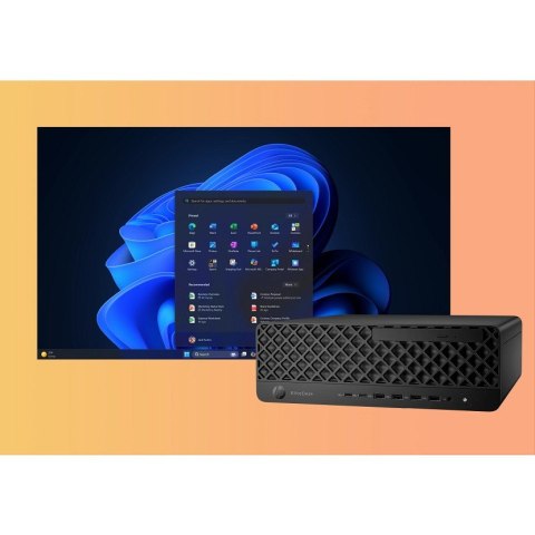 Hewlett-Packard HP EliteDesk 8 SFF G1i AI Intel Core Ultra 5 235 16 GB DDR5-SDRAM 512 GB SSD Windows 11 Pro PC AI PC Czarny