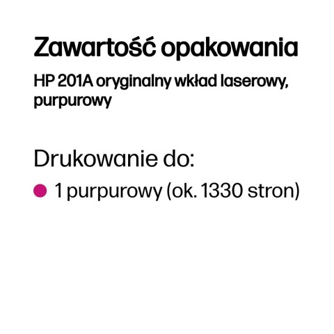 Hewlett-Packard TONER CARTRIDGE 201A MAGENTA/.