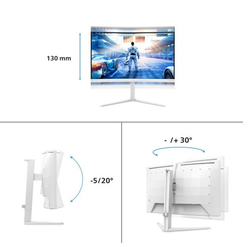 Philips Philips Evnia 5000 27M2C5501/00 monitor komputerowy 68,6 cm (27") 2560 x 1440 px Quad HD LCD Biały