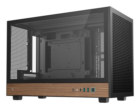 DEEPCOOL DeepCool CH260 WOOD Micro Tower Czarny, Drewno