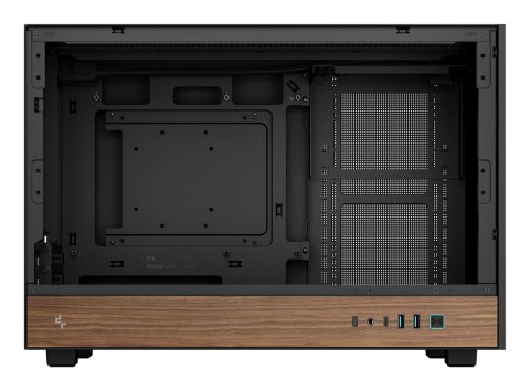 DEEPCOOL DeepCool CH260 WOOD Micro Tower Czarny, Drewno