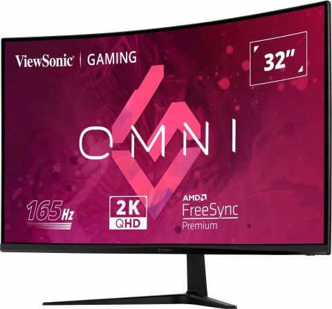 VIEWSONIC Viewsonic VX Series VX3218C-2K monitor komputerowy 81,3 cm (32") 2560 x 1440 px Quad HD LED Czarny