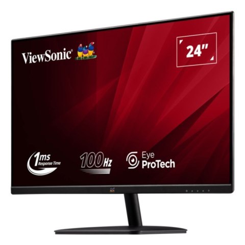 VIEWSONIC Viewsonic VA2432-H-2 monitor komputerowy 61 cm (24") 1920 x 1080 px Full HD LED Czarny