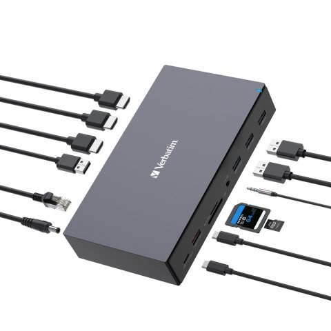 Verbatim Verbatim CDS-17 Przewodowa USB 3.2 Gen 1 (3.1 Gen 1) Type-C Czarny, Szary
