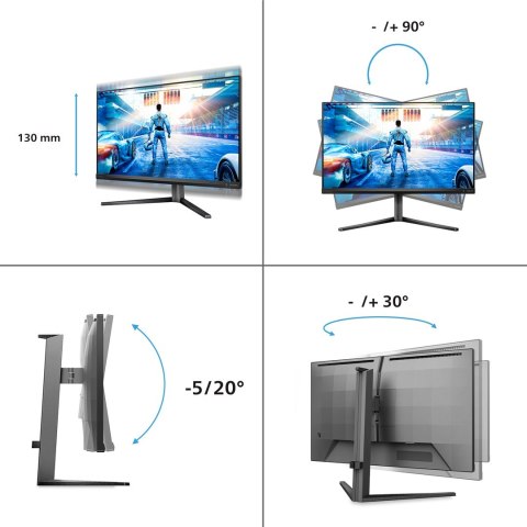 Philips Philips Evnia 5000 27M2N5500/00 monitor komputerowy 68,6 cm (27") 2560 x 1440 px Quad HD LCD Czarny