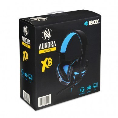 IBOX Słuchawki z mikrofonem IBOX SHPIX8MV X8 GAMING (kolor czarny)