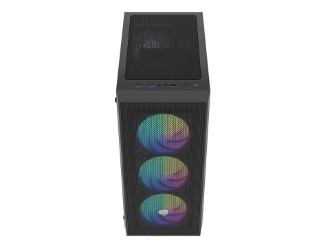 Fury Obudowa Shobo SH8F ARGB Midi tower z oknem czarna
