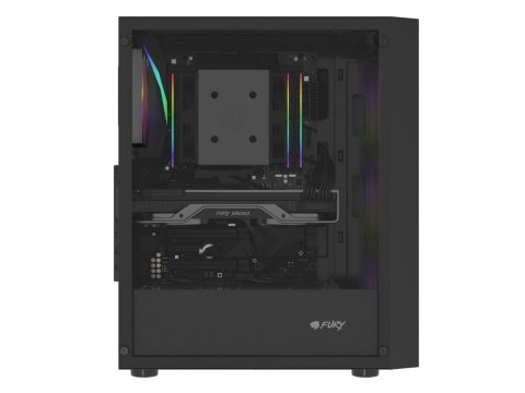 Fury Obudowa Shobo SH8F ARGB Midi tower z oknem czarna