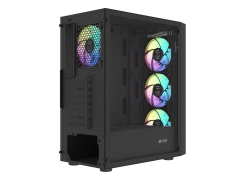 Fury Obudowa Shobo SH8F ARGB Midi tower z oknem czarna