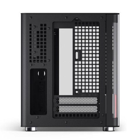 Jonsbo Obudowa PC Jonsbo TK-0, Mini-Tower, Mini-ITX, Tempered Glass, Holz - schwarz