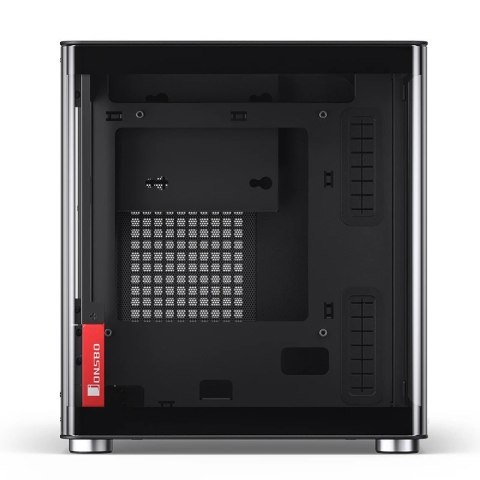 Jonsbo Obudowa PC Jonsbo TK-0, Mini-Tower, Mini-ITX, Tempered Glass, Holz - schwarz