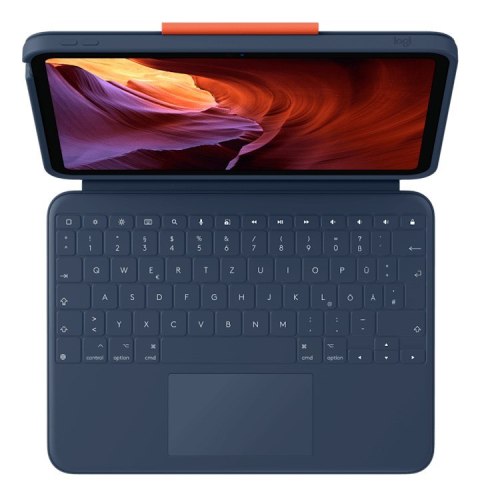 Logitech Logitech Rugged Combo 4 Touch QWERTZ Niemiecki Smart Connector Niebieski