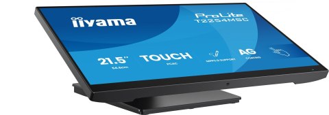 IIYAMA Monitor iiyama T2254MSC-B2AG 21,5" Optical Bonded PCAP 10P Touch Anti Glare MPP2.0 aktywny rysik obsługiwany 1920x1080