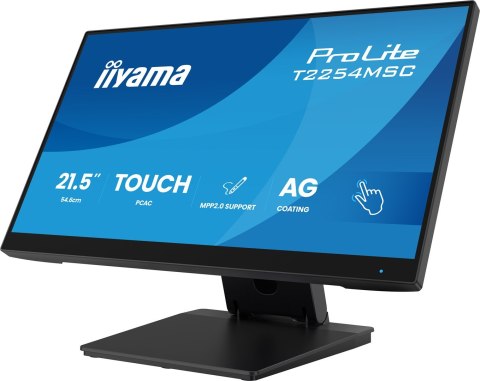 IIYAMA Monitor iiyama T2254MSC-B2AG 21,5" Optical Bonded PCAP 10P Touch Anti Glare MPP2.0 aktywny rysik obsługiwany 1920x1080