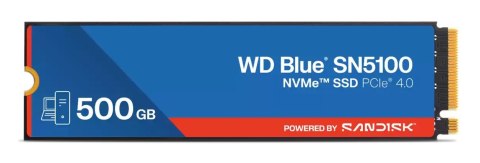 WD Western Digital WD Blue SN5100 500 GB M.2 PCI Express 4.0 NVMe QLC 3D NAND