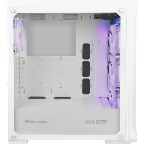 GENESIS GENESIS OBUDOWA IRID 505 ARGB BIAŁA MIDI TOWER NPC-1872