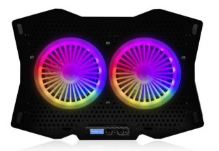 MODECOM Podstawka chłodząca pod laptopa CF18 RGB SILENT FAN czarna