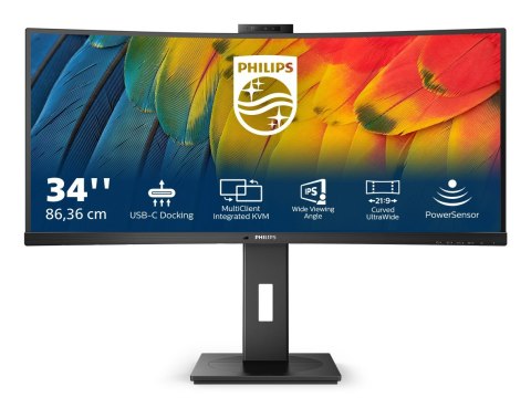 Philips Philips 5000 series 34B1U5600CH/00 LED display 86,4 cm (34") 3440 x 1440 px Wide Quad HD LCD Czarny