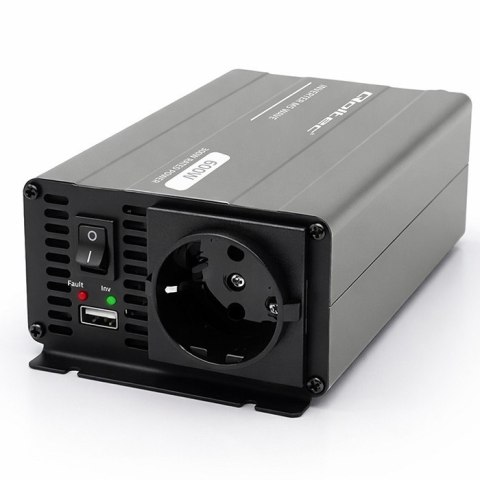Qoltec Przetwornica napięcia MS Wave | 12V na 230V | 300/600W