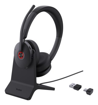 Yealink Słuchawki Yealink BH74 + Stand UC USB-C/A USB Type-C / USB Type-A Bluetooth Podstawka do ładowania Czarne (1208684)