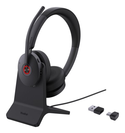 Yealink Słuchawki Yealink BH74 + Stand UC USB-C/A USB Type-C / USB Type-A Bluetooth Podstawka do ładowania Czarne (1208684)