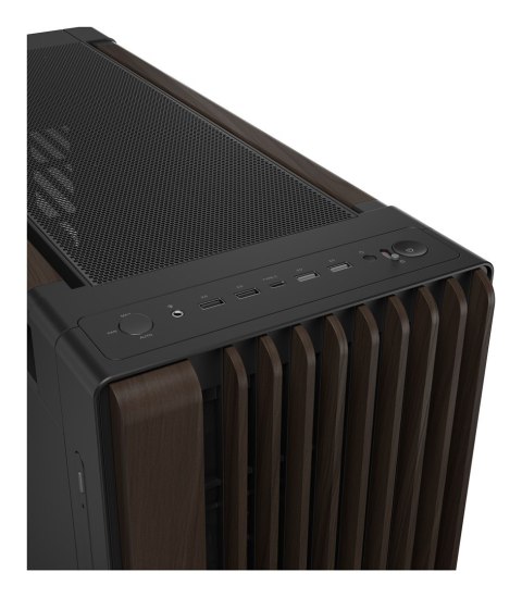 ASUS ASUS ProArt PA602 Wood Edition Modern Black - Metal Panel Midi Tower Czarny, Drewno