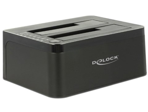 DELOCK DeLOCK 62661 stacja dokująca do dysków twardych USB 3.2 Gen 1 (3.1 Gen 1) Type-B Czarny