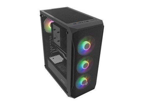 NATEC FURY OBUDOWA KOMPUTEROWA FURY SHOBO SH4F RGB MIDI Z OKNEM CZARNA