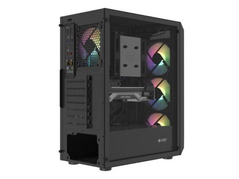 NATEC FURY OBUDOWA KOMPUTEROWA FURY SHOBO SH4F RGB MIDI Z OKNEM CZARNA