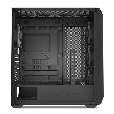 Sharkoon Obudowa komputerowa Sharkoon AK3 RGB Czarne Szkło Hartowane