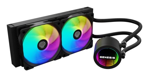 GENESIS Obudowa komputera GENESIS NLG-2319 Zestaw do chłodzenia płynami Czarny