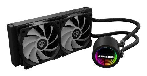 GENESIS Obudowa komputera GENESIS NLG-2319 Zestaw do chłodzenia płynami Czarny