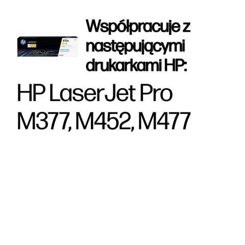 Hewlett-Packard HP 410A oryginalny wkład z żółtym tonerem LaserJet
