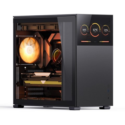 Jonsbo Obudowa Jonsbo D41 Screen ATX, Szkło Hartowane - czarna