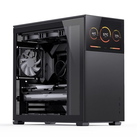 Jonsbo Obudowa Jonsbo D41 Screen ATX, Szkło Hartowane - czarna