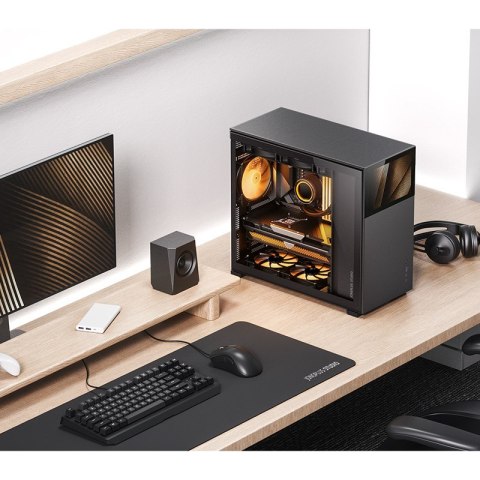 Jonsbo Obudowa Jonsbo D41 Screen ATX, Szkło Hartowane - czarna