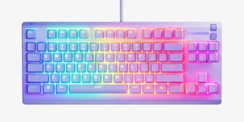 SteelSeries Klawiatura SteelSeries Apex 3 TKL US, kolor lawendowy