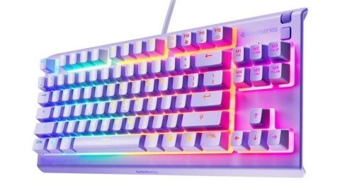 SteelSeries Klawiatura SteelSeries Apex 3 TKL US, kolor lawendowy
