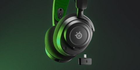 SteelSeries Steelseries Arctis Nova 7X Zestaw słuchawkowy Przewodowy i Bezprzewodowy Opaska na głowę Gaming USB Type-C Bluetooth Czarny, Zie