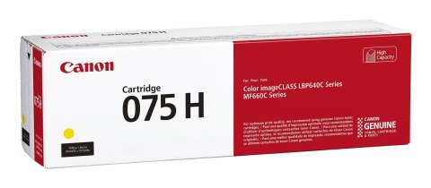 Canon Canon 075 H kaseta z tonerem 1 szt. Oryginalny Żółty